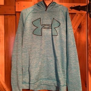Youth XL under armour blue marbled hoodie